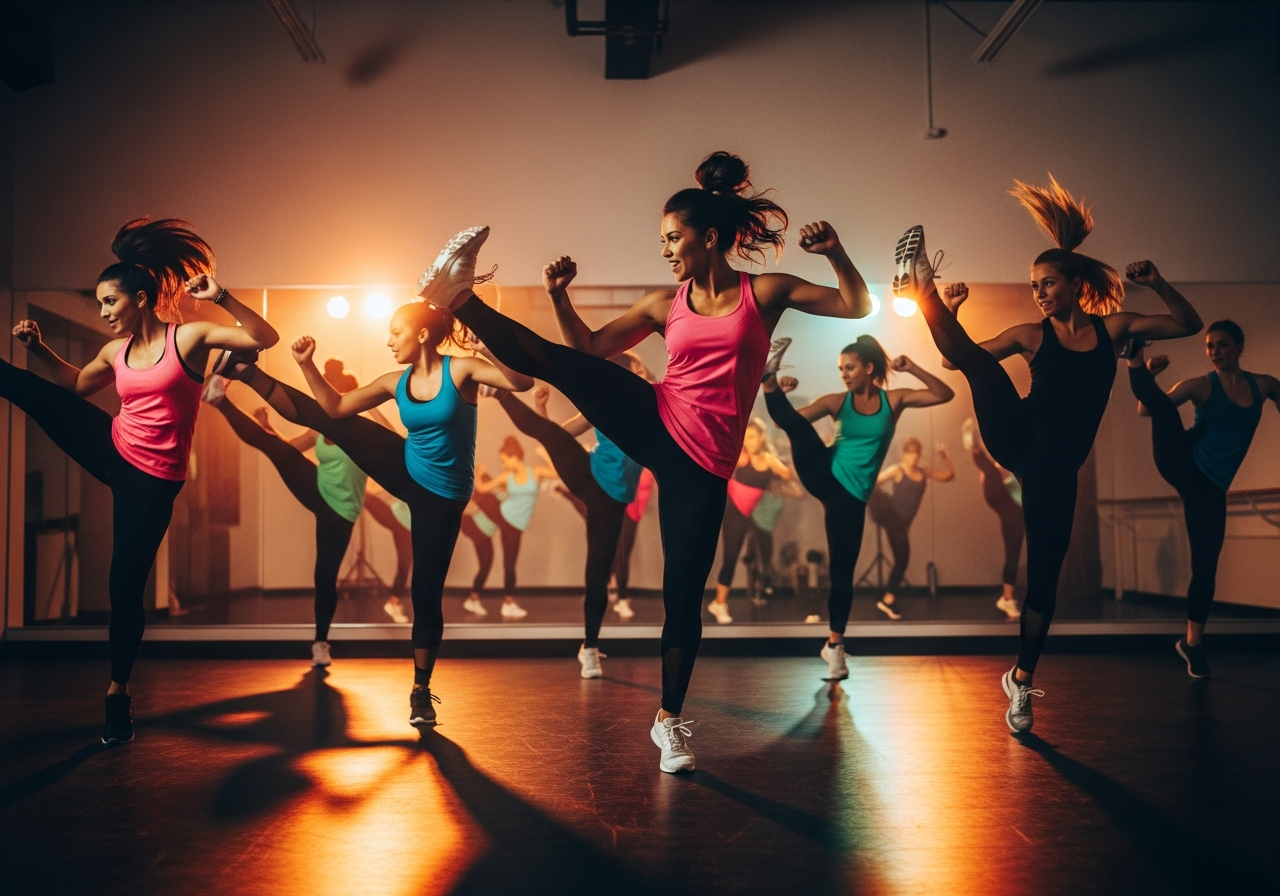 Динамичные танцевальные комбинации под музыку